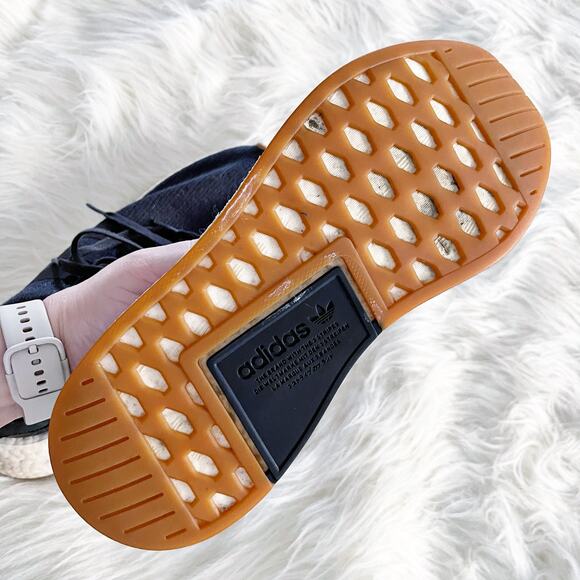 Adidas NMD R2 Primeknit Grey Five Core Black Sneaker - Picture 7 of 9